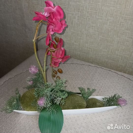 Искусственные цветы для декора бу