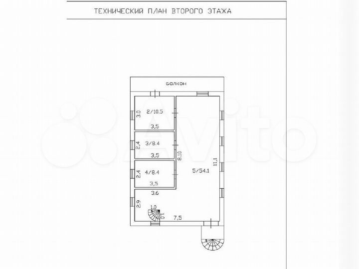 Коттедж 221 м² на участке 24,4 сот.
