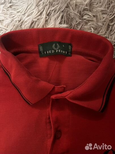 Поло fred perry красное