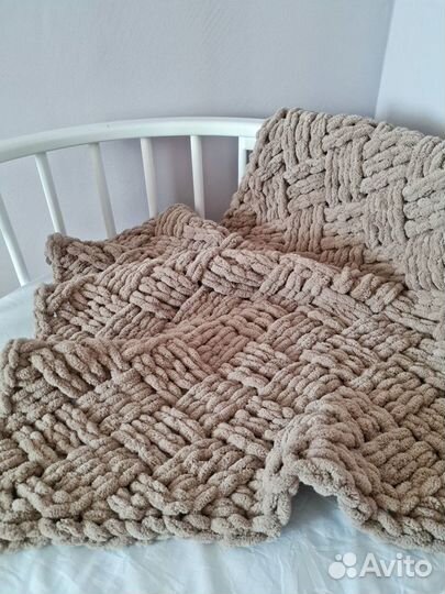 Плед на выписку плюшевый