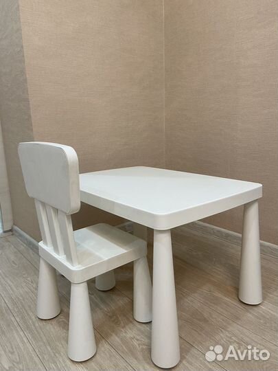 Детский стол и стул IKEA