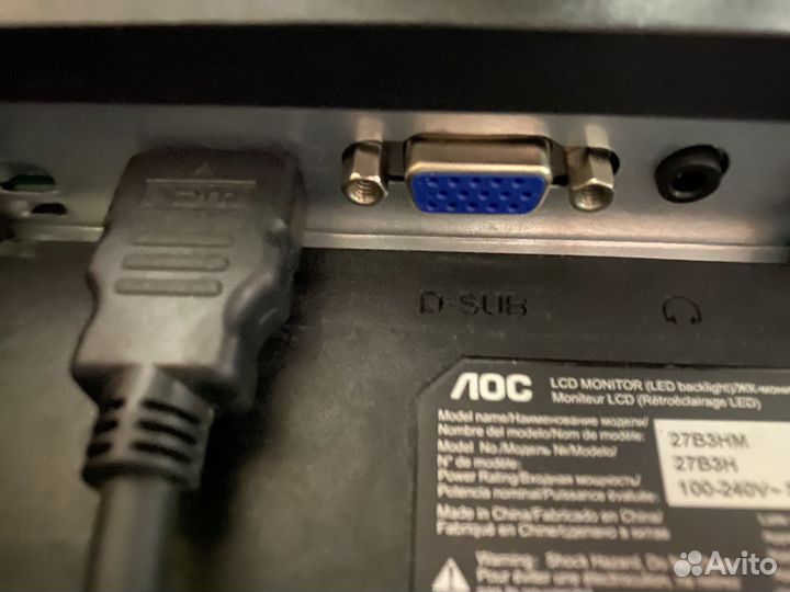 Монитор 27 дюйм на гарантии