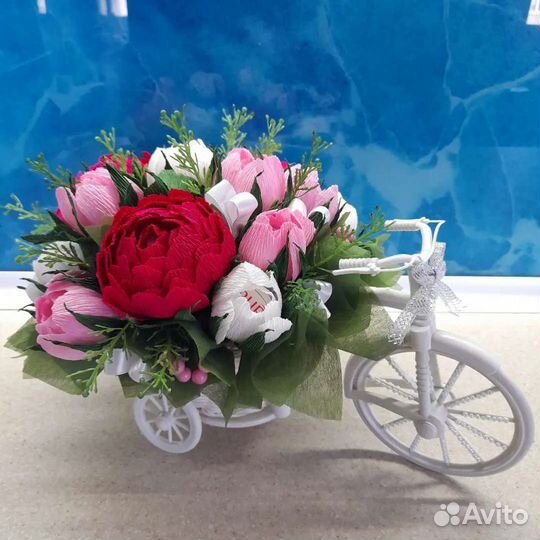 Изготовление букетов из конфет, орехов, колбас