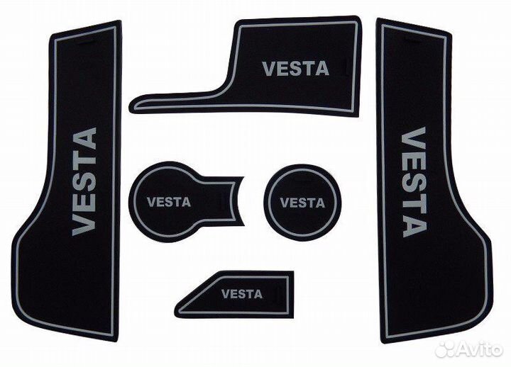 Автомобильные коврики салона Лада Веста