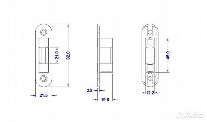 Магнитная ответная часть для замков