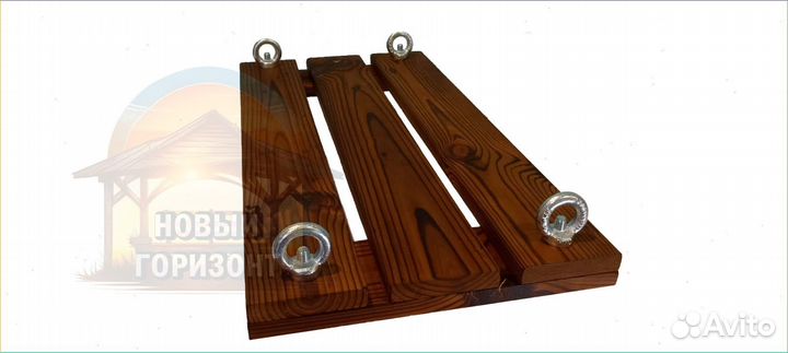 Детская качель из термососны