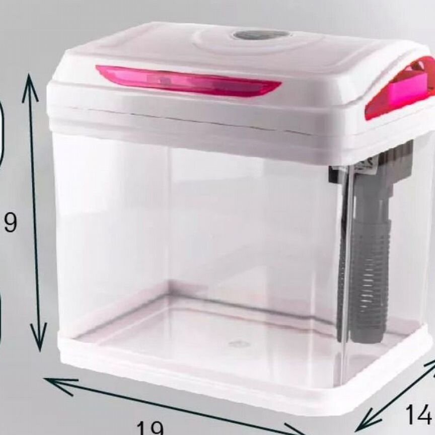 Аквариум с фильтром, подсветкой и крышкой