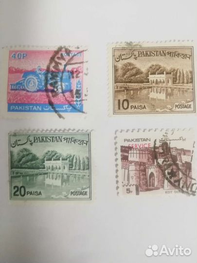 Марки pakistan 4 шт