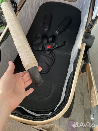 Коляска luxmom 3 в 1 + матрасик