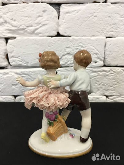 Фарфоровая статуетка Детский танец Германия 1910 г