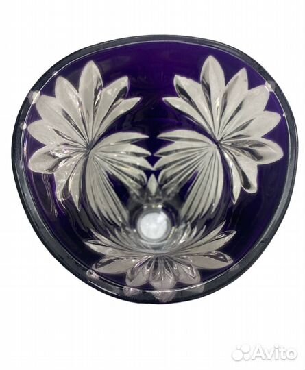 Ваза сиреневое стекло