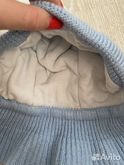 Продано Шапка шлем журавлик 42 44