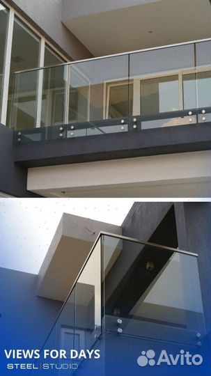 Стеклянные ограждения для балконов