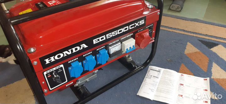 Генератор бензиновый honda eg 5500cxs