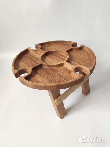 Винный столик из дерева, дуб, подарок