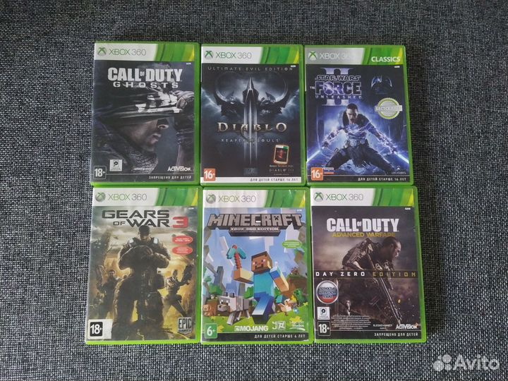 Диски с играми на xbox 360
