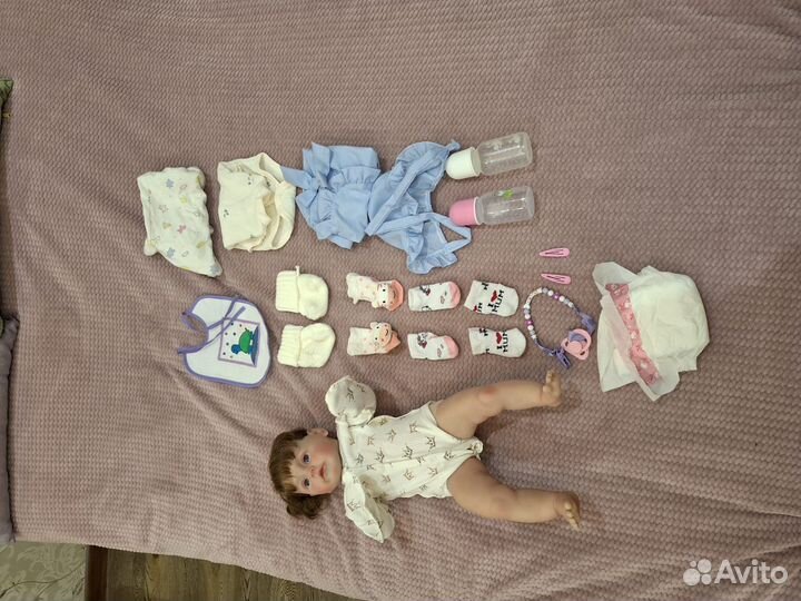 Кукла реборн 60 см девочка