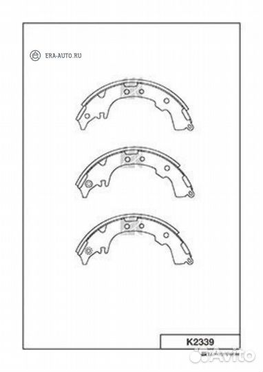 Kashiyama K2339 K2339-01 4115.00 колодки барабанные\ Toyota Picnic/Gaia/Ipsum 96