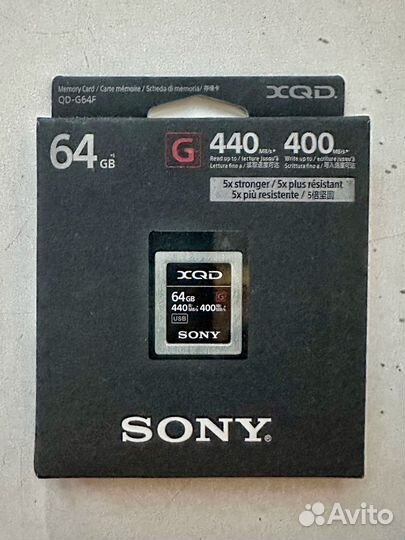 Карта памяти Sony XQD 64 Gb с картридерем