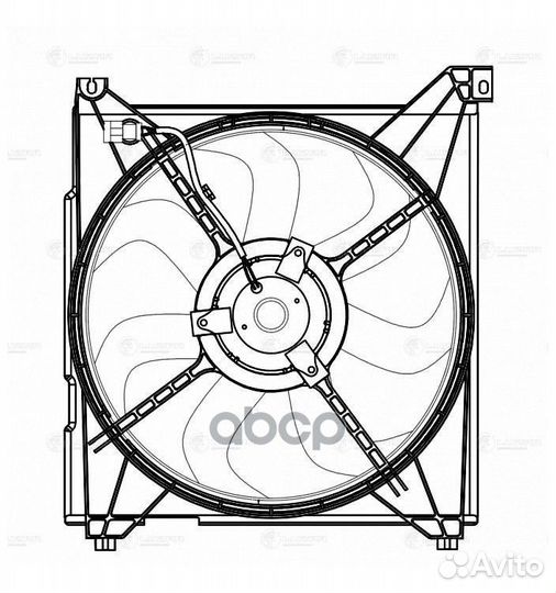 Э/вентилятор охл. LFK0826 luzar