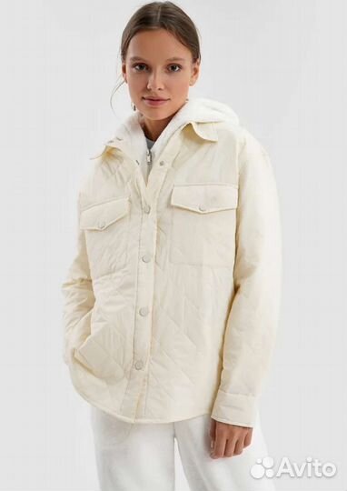 Женская стеганная куртка рубашка