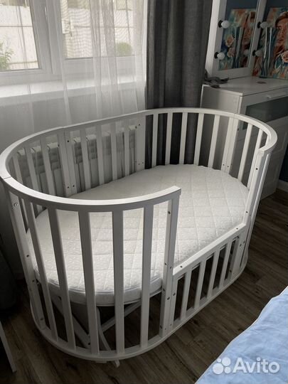 Кроватка круглая трансформер