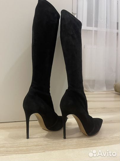 Сапоги ботфорты casadei