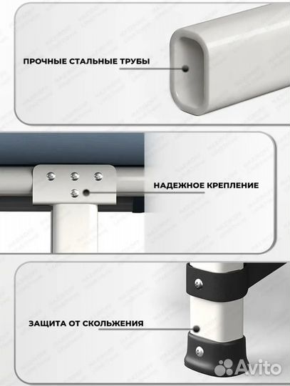 Мобильная раскладушка с матрасом euro