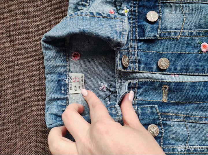 Куртка джинсовая для девочки 104