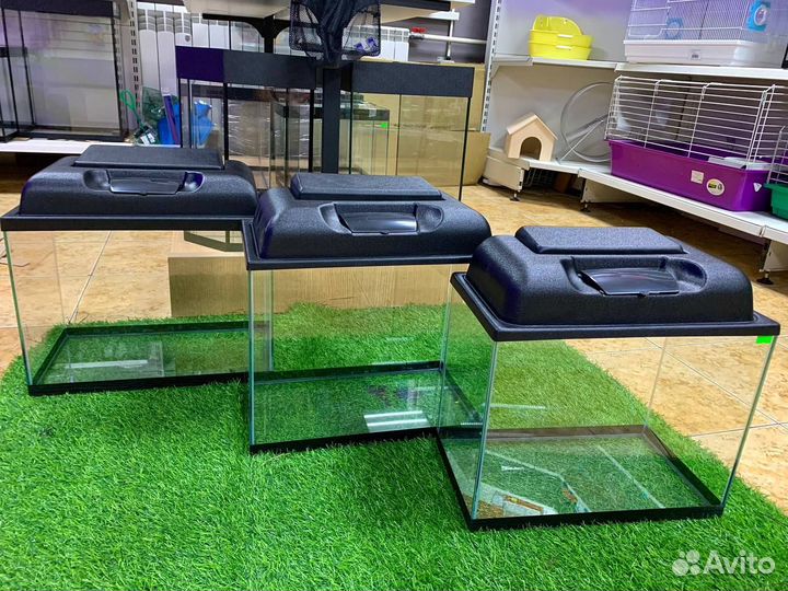 Аквариумы (от 10 до 200л) заводского качества