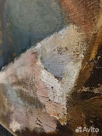 Картина маслом на холсте старинная