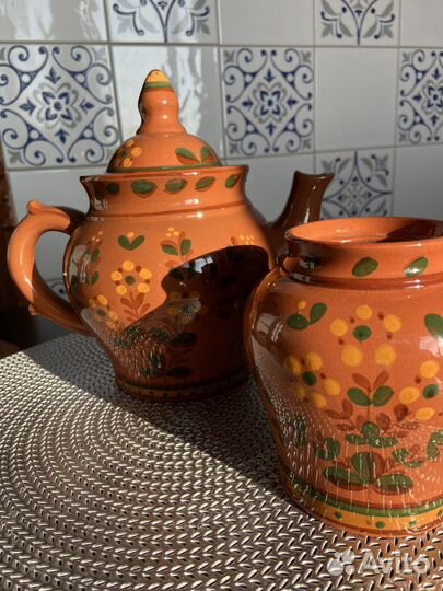 Заварочный чайник и чайница