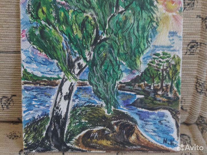 Картины маслом на картоне СССР