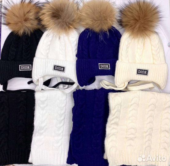 Комплект шапка и шарф