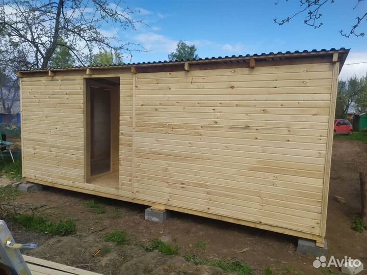 Хоз.блок деревянный