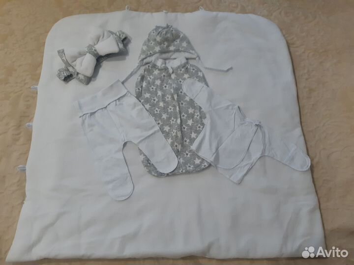 Конверт на выписку для мальчика весна осень