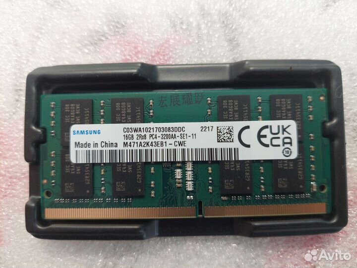 DDR4 samsung 16 и 32Gb с установкой