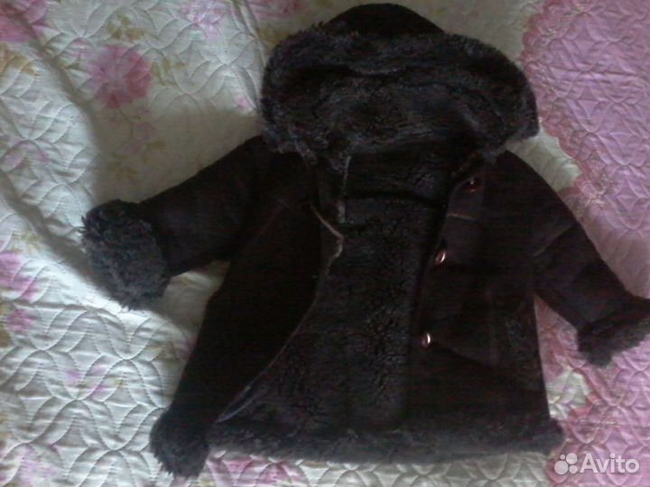 Дублёнка для девочки + утеплённые штаны