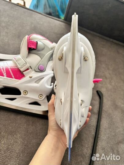Коньки детские раздвижные 33 36