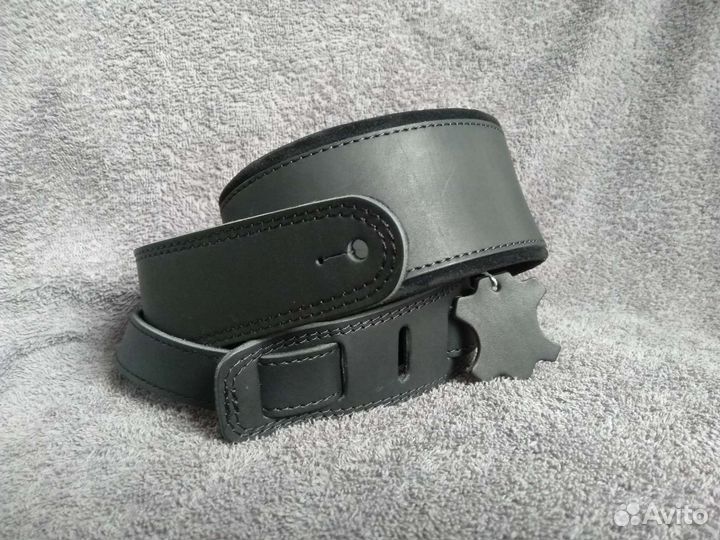 Кожаный гитарный ремень