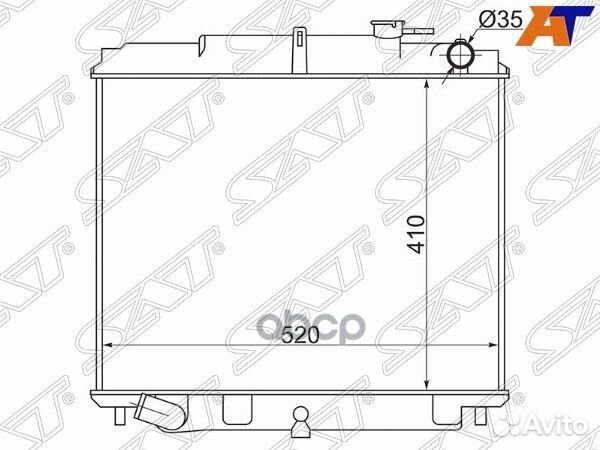 Радиатор Nissan Atlas F 92-02 NS000F23-2.7 Sat