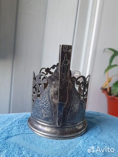 Подстаканник Кубачи серебро 875