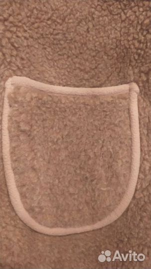 Жилетка женская 52- 58разм овчина верблюжья шерсть