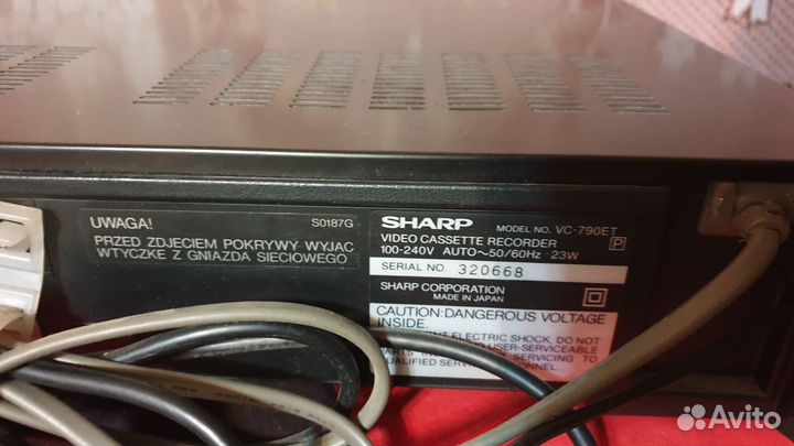 Видеомагнитофон Sharp VC-790ET Япония