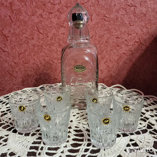 Графин и 6 стопок, Гусь - Хрустальный, СССР
