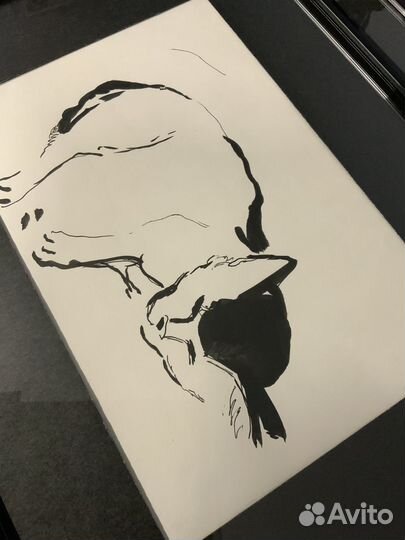 Картина в интерьер. Графика. Котенок №2