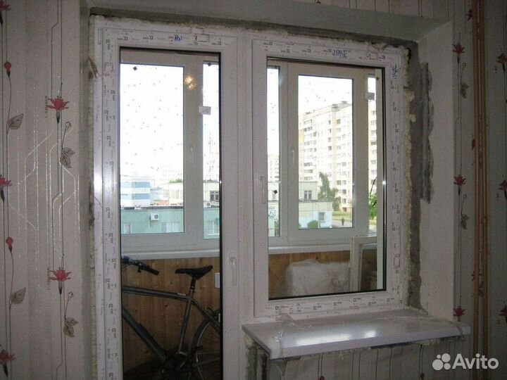 Балконная дверь не б/у