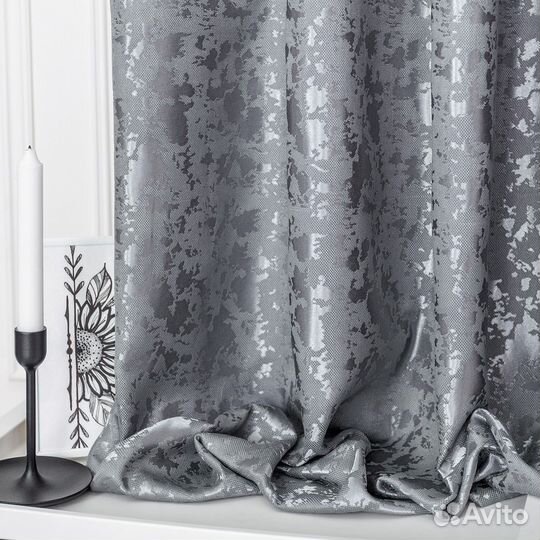 Шторы мрамор Версаль серый