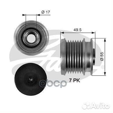 Муфта обгонная шкива генератора OAP7086 Gates