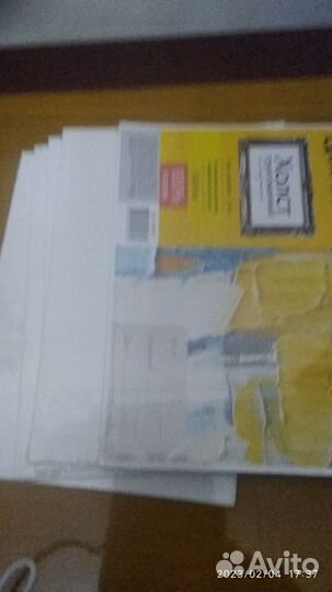 Холст грунтованный на картоне